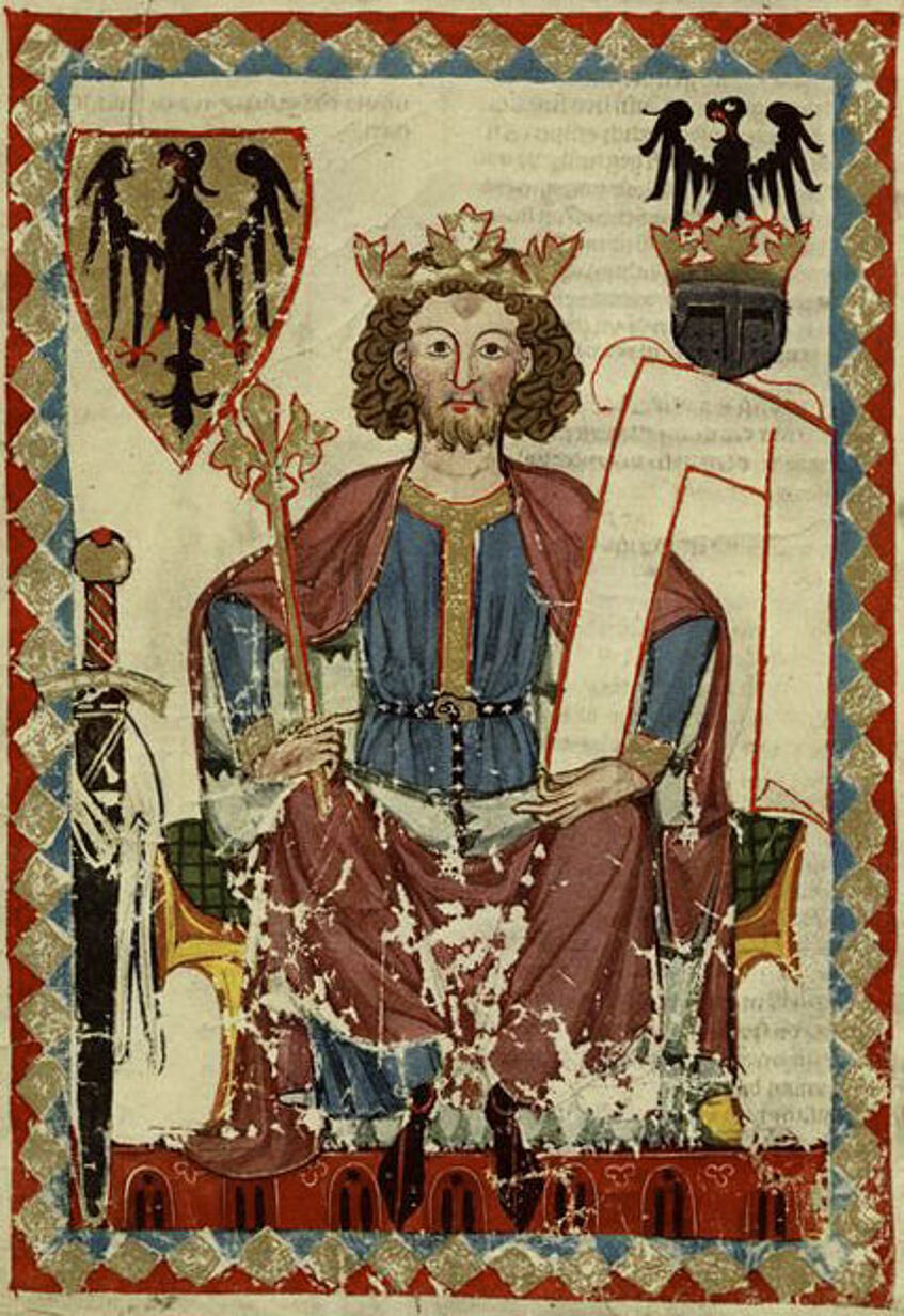 Bild Kaiser Heinrichs VI.aus der Manesseschen Handschrift