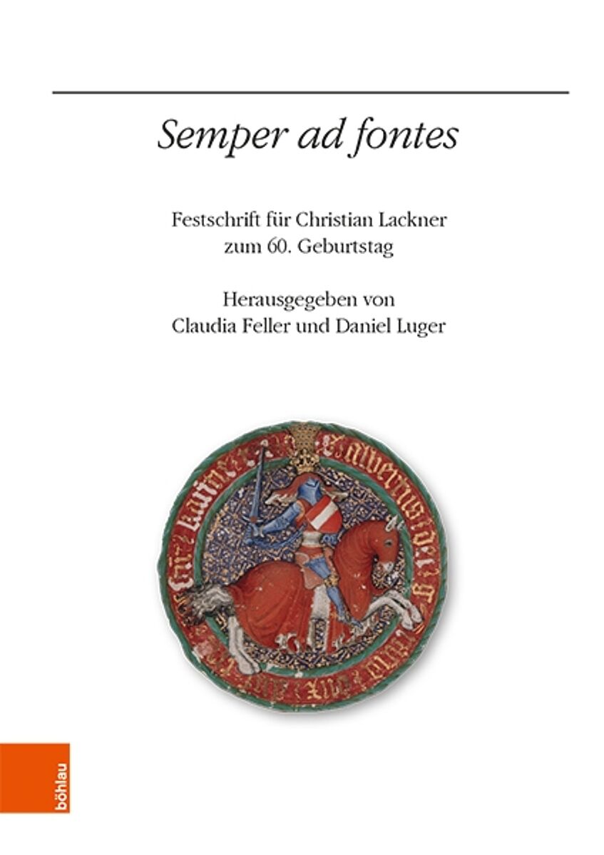 Buchcover Semper ad fontes Festschrift für Christian Lackner zum 60. Geburtstag